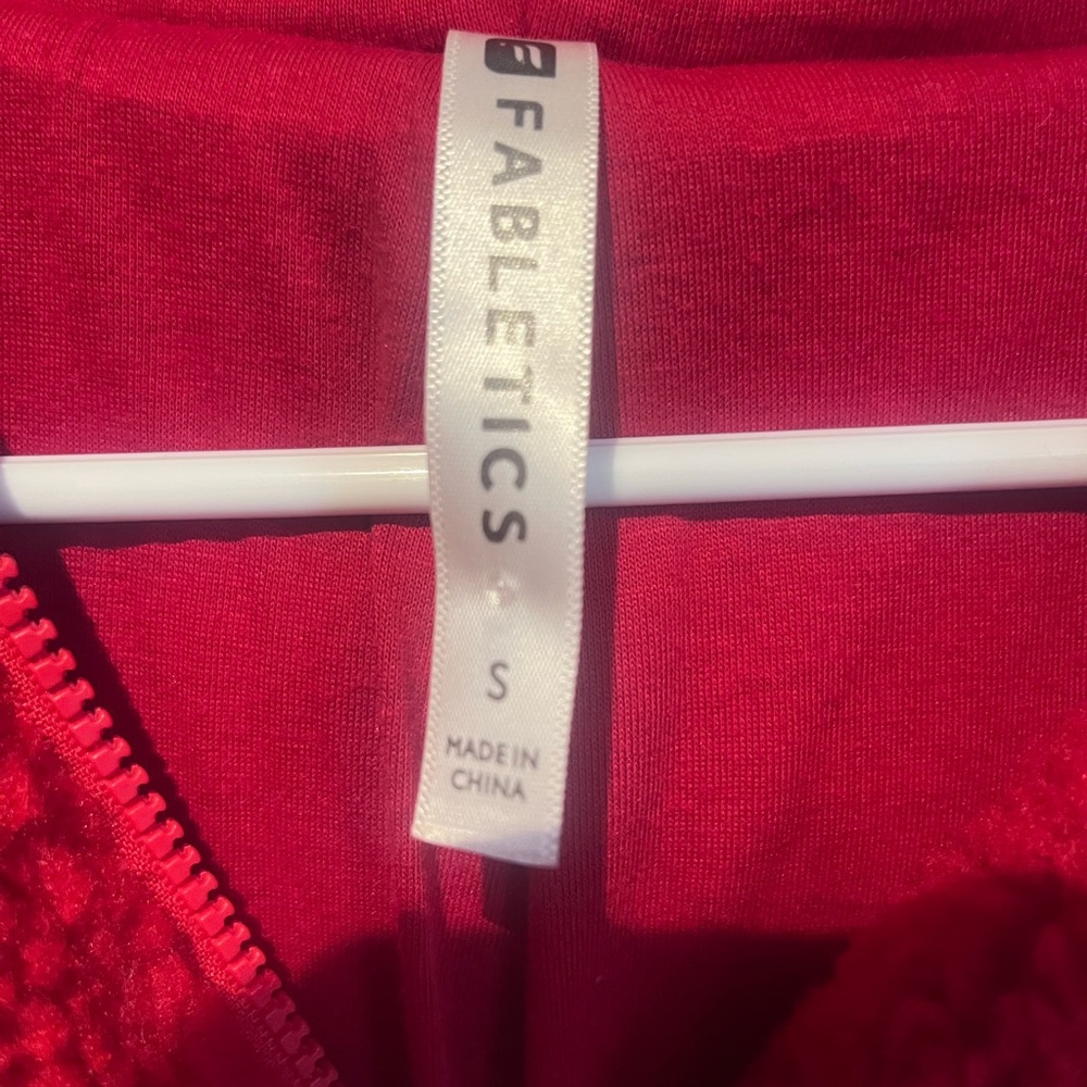 Fabletics Vibrant Red Zip-Up Jacket - image 2